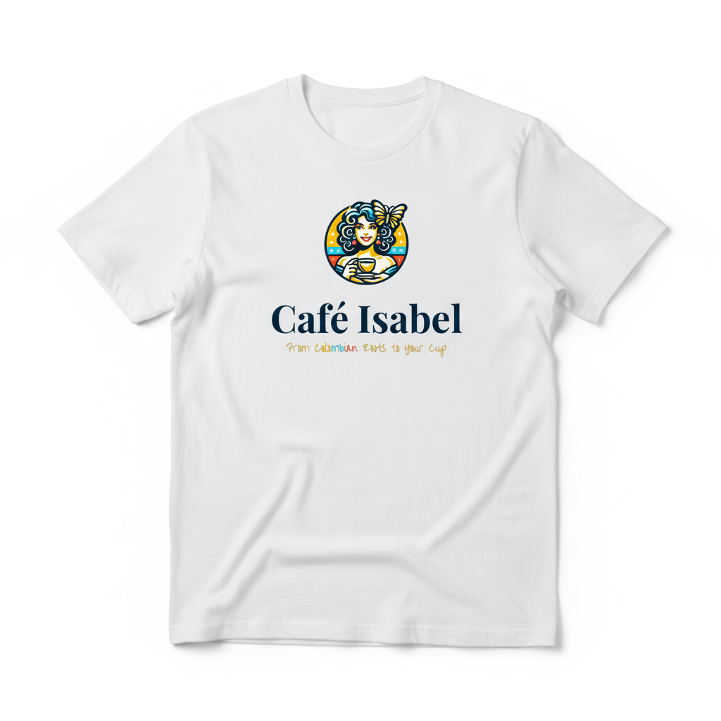 Café Isabel White T-Shirt